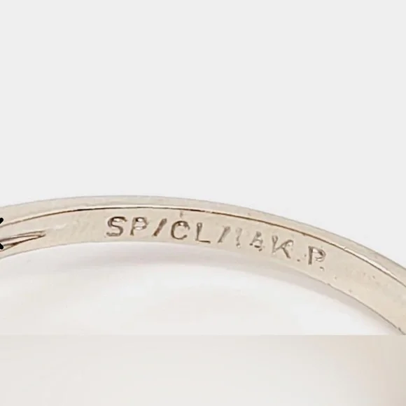 Ruby and Diamond ring 14k solid white gold genuine gems - Picture 7 of 7